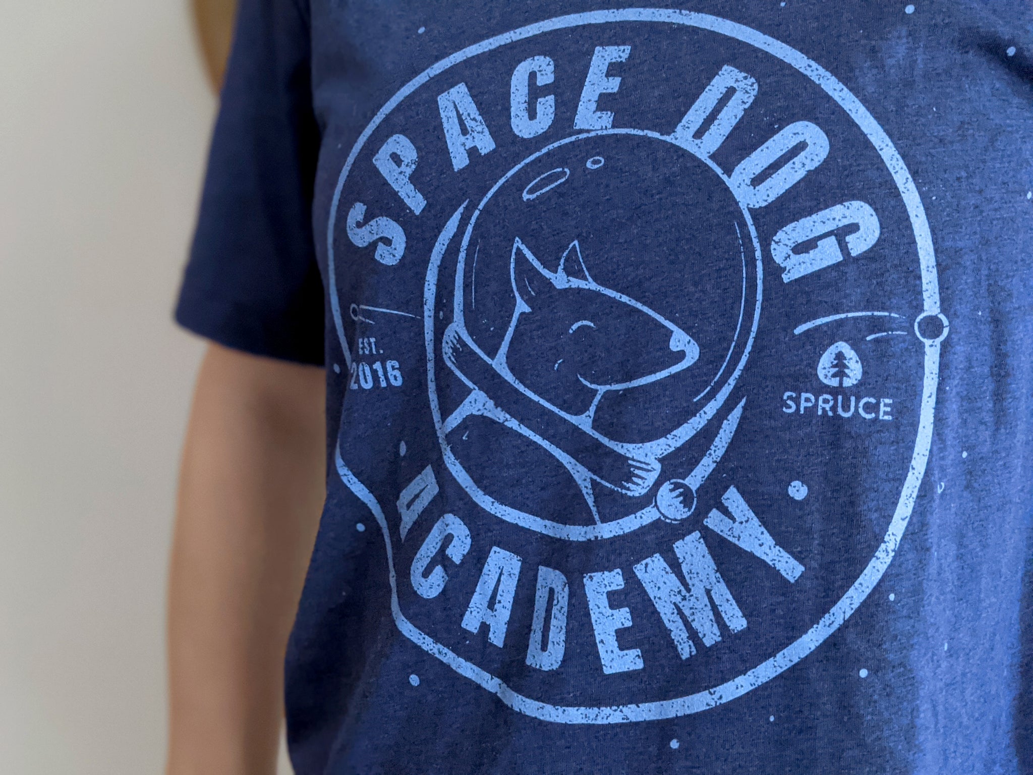 Space Dog Academy t-shirt